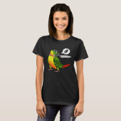 Knife Parrot Wants Seeds I Yellow sided Green Chee Tシャツ (正面フル)