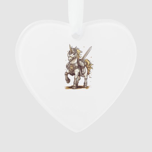 Knight Armor Unicorn (1) オーナメント (正面)