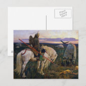 Knight at the Crossroads Victor Vasnetsov art ポストカード (正面/裏面)