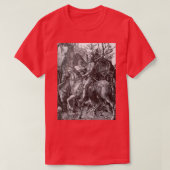 Knight Death and the Devil Albrecht Durer c1513 Tシャツ (デザイン正面)