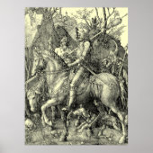 Knight, Death, And The Devil by Albrecht Dürer ポスター (正面)