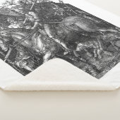  Knight Death Devil Albrecht Durer engraving art p シェルパブランケット (3/4)