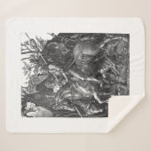  Knight Death Devil Albrecht Durer engraving art p シェルパブランケット (正面(横))