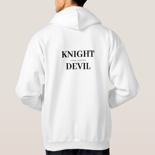 Knight Devil Men’s Hoodie | Gothic Medieval Street パーカ (裏面)