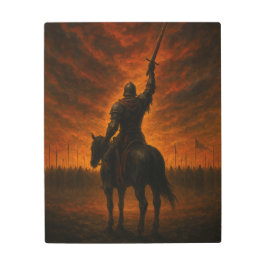 Knight of the Last Dawn | Epic Medieval Warrior メタルプリント