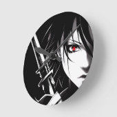 knight Of The Night ラウンド壁時計 (傾斜)