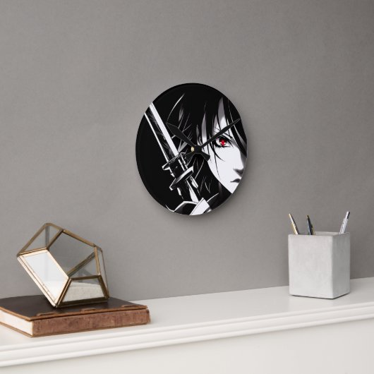 knight Of The Night ラウンド壁時計 (オフィス)