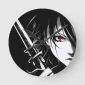 knight Of The Night ラウンド壁時計 (正面)