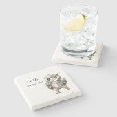 Knight Owl in Shining Armor ストーンコースター (横)