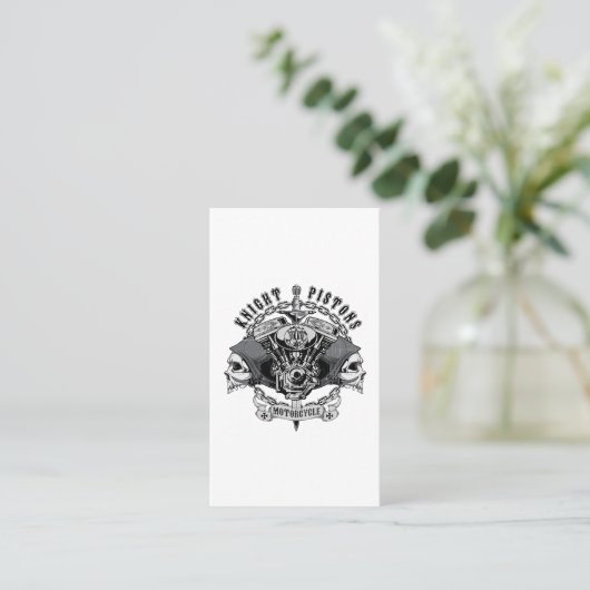 knight pistons motorcycle 名刺 (スタンド正面)