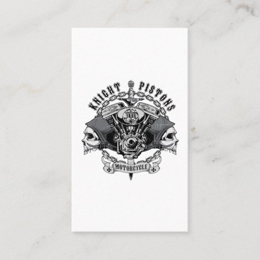 knight pistons motorcycle 名刺 (正面)
