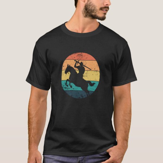 Knight with Sword on a Horse Tシャツ (正面)