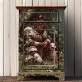 Knightcore Medieval Knight Resting Ancient Forest 薄葉紙