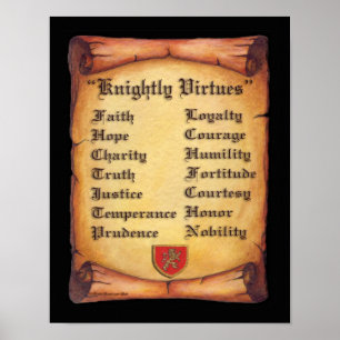Knightly Imitutionsスクロール ポスター