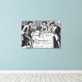 Knightly's Mild Virginiaの広告 キャンバスプリント (インサイチュ (ウッドフロア))