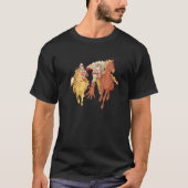 Knights and Horses - Medieval Crusader Renaissance Tシャツ (正面)
