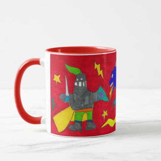 "Knights in Shining Armor" Colorful Mug マグカップ (左)