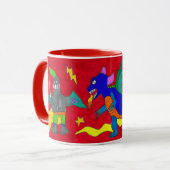 "Knights in Shining Armor" Colorful Mug マグカップ (正面左)