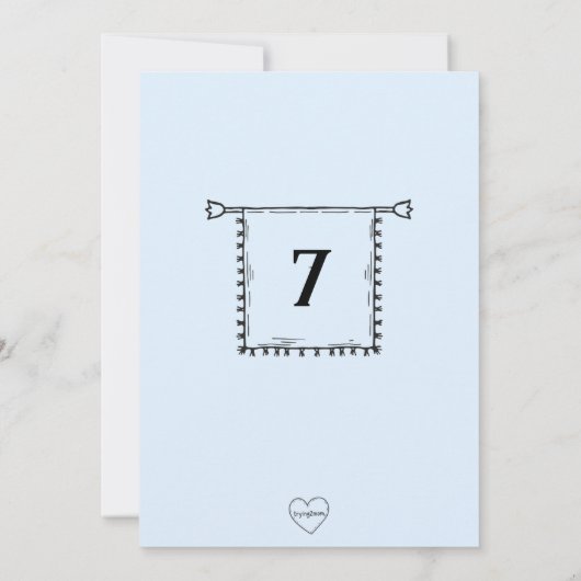 Knights, Maidens, and Dragons Birthday 招待状 (裏面)