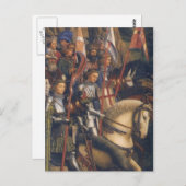 Knights of Christ (Ghent Altarpiece)、ヤン・ヴァン・エイク ポストカード (正面/裏面)