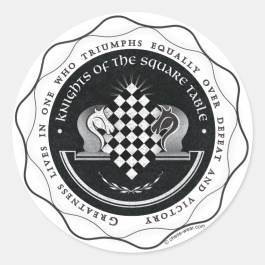 Knights of the Square Table - Greatness引用文 ラウンドシール (正面)