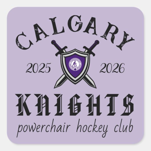 knights sticker スクエアシール (正面)