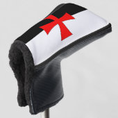 Knights Templar battle flag ゴルフヘッドカバー (3/4 正面)