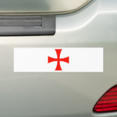 Knights_Templar_Cross バンパーステッカー (車上)