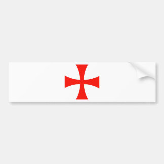 Knights_Templar_Cross バンパーステッカー