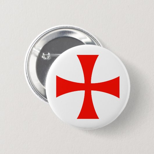 Knights_Templar_Cross 缶バッジ (正面&裏面)