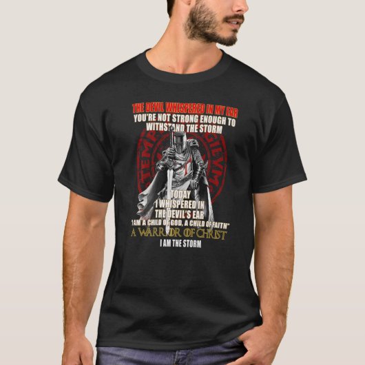 Knights Templar  Cross Christian Soldiers   2 Tシャツ (正面)