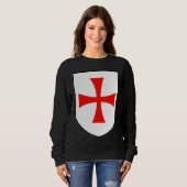 Knights Templar Flag Order of Solomon's Temple app スウェットシャツ (正面フル)