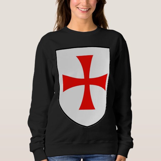 Knights Templar Flag Order of Solomon's Temple app スウェットシャツ (正面)