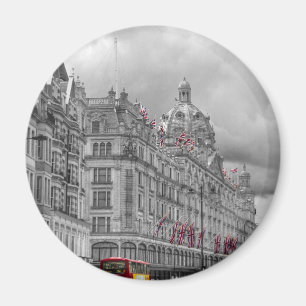 Knightsbridge bwのhdrのHarrods マグネット