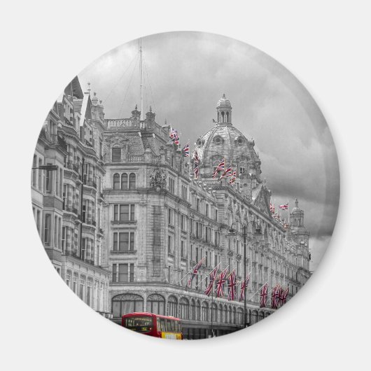 Knightsbridge bw hdrのHarrods マグネット (正面)