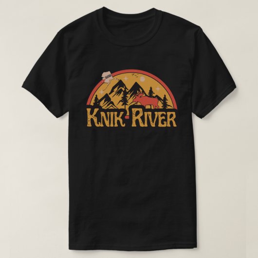 Knik River、アラスカシャツTシャツ Tシャツ (デザイン正面)