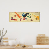 KNILテリトリアルトロエペンコマンドOverzicht ポスター (キッチン)