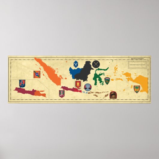 KNILテリトリアルトロエペンコマンドOverzicht ポスター (正面)