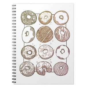 KNIT DOZEN DONUTS スパイラルノートブック ノートブック