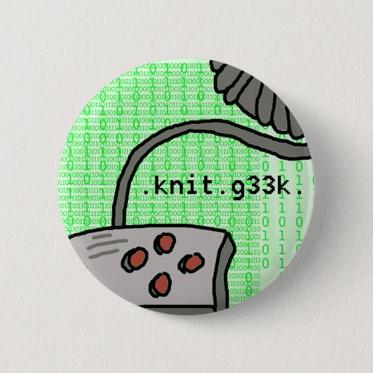 .knit.g33kボタン 缶バッジ (正面)