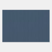 Knit pattern simple navy blue Christmas holiday ラッピングペーパーシート (正面)