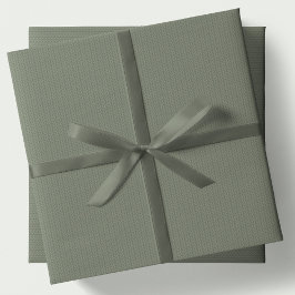 Knit pattern simple sage green Christmas holiday ラッピングペーパーシート