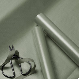 Knit pattern simple sage green Christmas holiday ラッピングペーパー