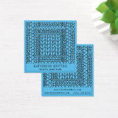 KNIT PURL BLUE スクエア名刺 (デスク)