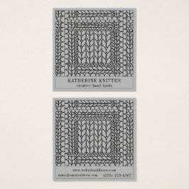 KNIT PURL GRAY スクエア名刺