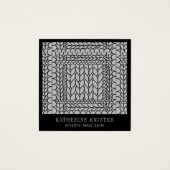 KNIT PURL GRAY スクエア ビジネスカード II (正面)