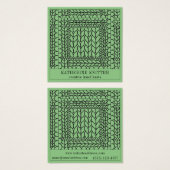KNIT PURL SAGE スクエア名刺 (正面&裏面)