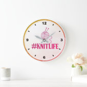 #KNITLIFE 壁掛け時計 ラージ壁時計 (ホーム)