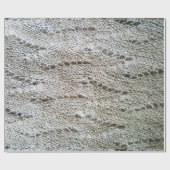 knittedパターンをひもで締めました ラッピングペーパー (フラット)