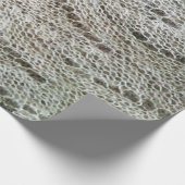 knittedパターンをひもで締めました ラッピングペーパー (角)